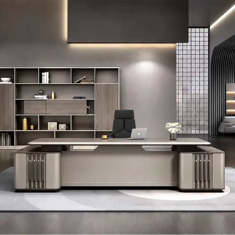 Ainley · Modern L-Shaped Executive Desk, photo 4 of 13