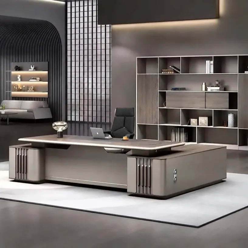 Ainley · Modern L-Shaped Executive Desk, photo 5 of 13