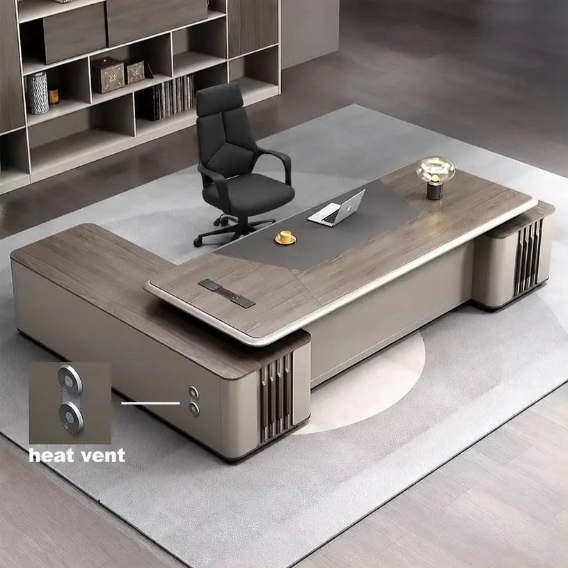 Ainley · Modern L-Shaped Executive Desk, photo 7 of 13
