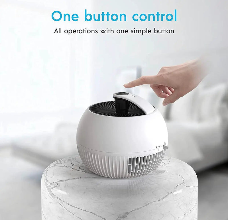 Air Purifier for Allergies, Air Choice True HEPA Filter Air Purifier, Remove 99.97% of Dust Smoke,Portable and 25dB Quiet Air Purifier by Outdoor Solar Outlet