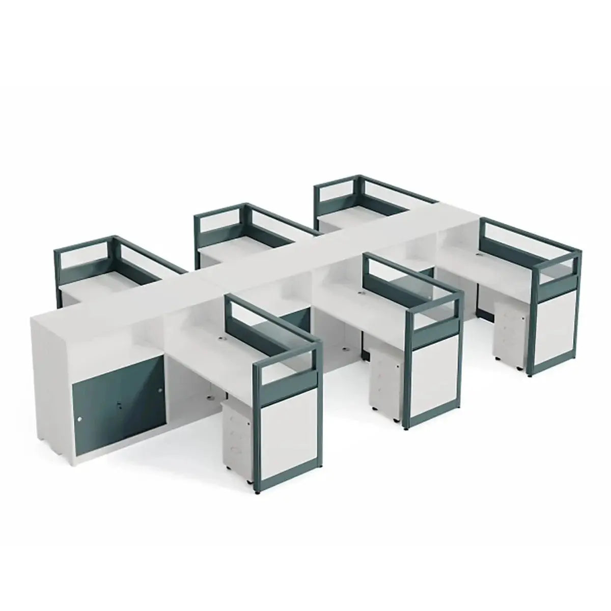 Trevio · L-Shaped Cubicle Workstation by Arc Grove