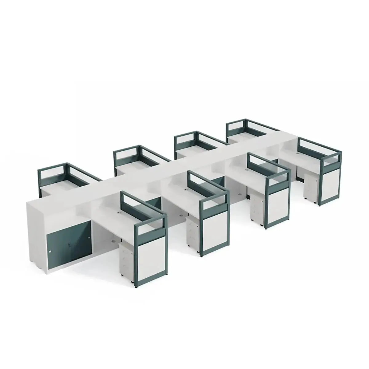 Trevio · L-Shaped Cubicle Workstation by Arc Grove