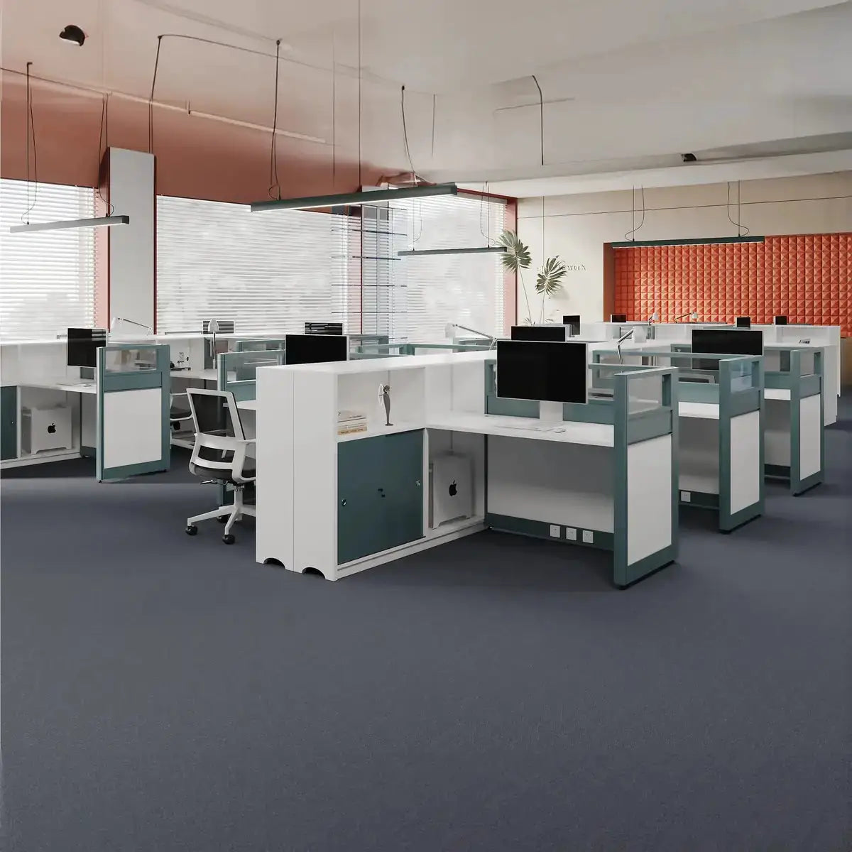 Trevio · L-Shaped Cubicle Workstation by Arc Grove