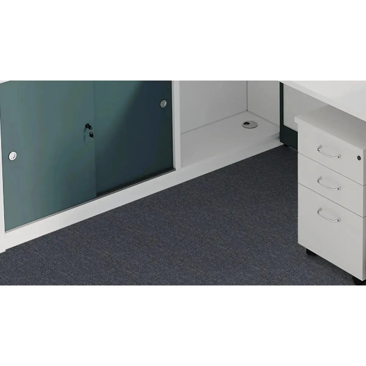 Trevio · L-Shaped Cubicle Workstation by Arc Grove