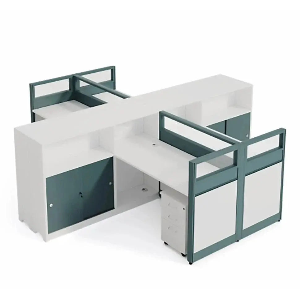 Trevio · L-Shaped Cubicle Workstation by Arc Grove