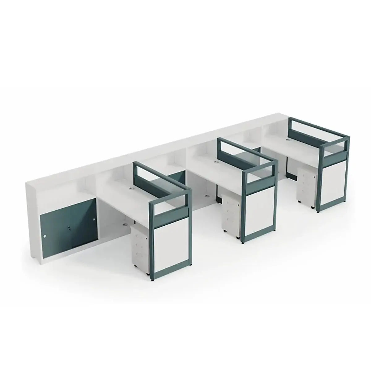 Trevio · L-Shaped Cubicle Workstation by Arc Grove