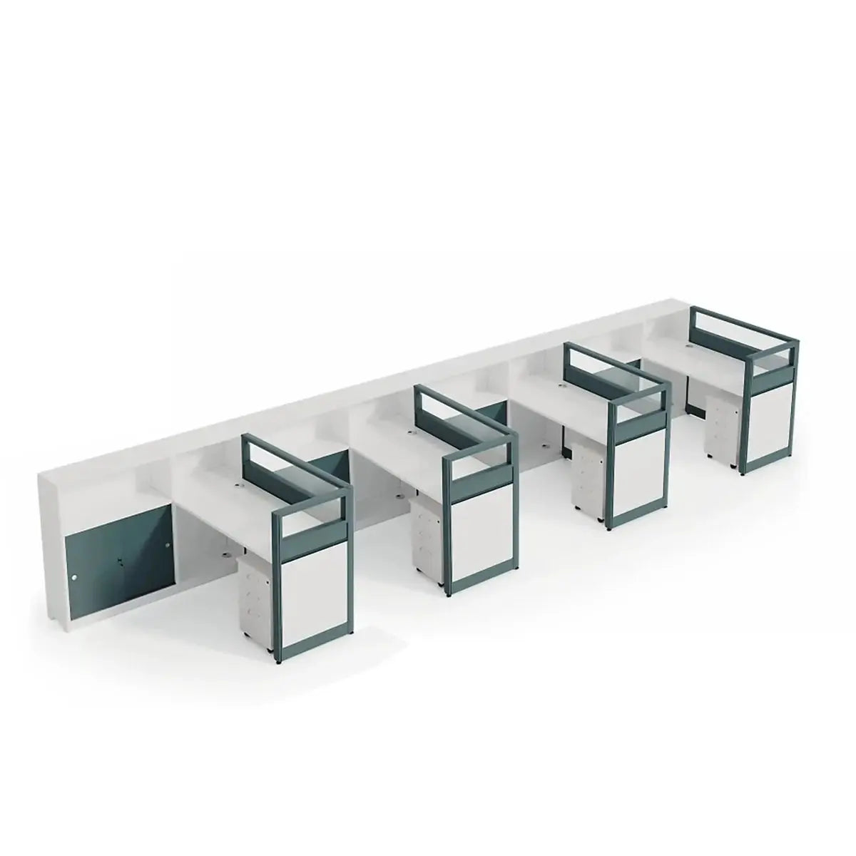 Trevio · L-Shaped Cubicle Workstation by Arc Grove