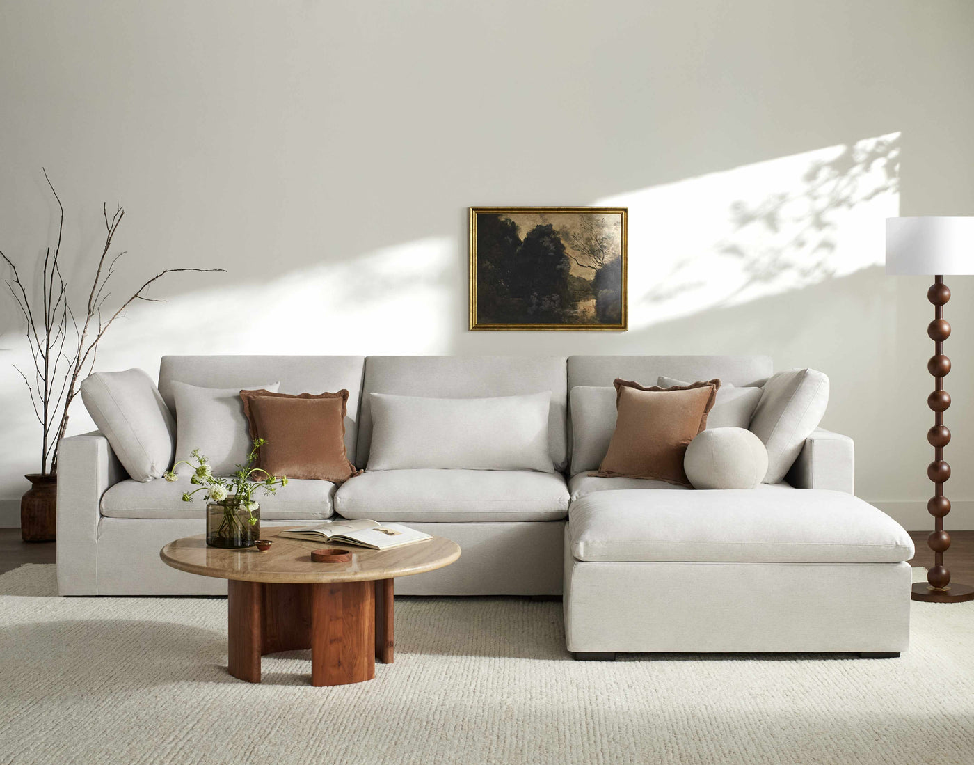 Chaz Cream Wool Rug - Clearance by Boutique Rugs