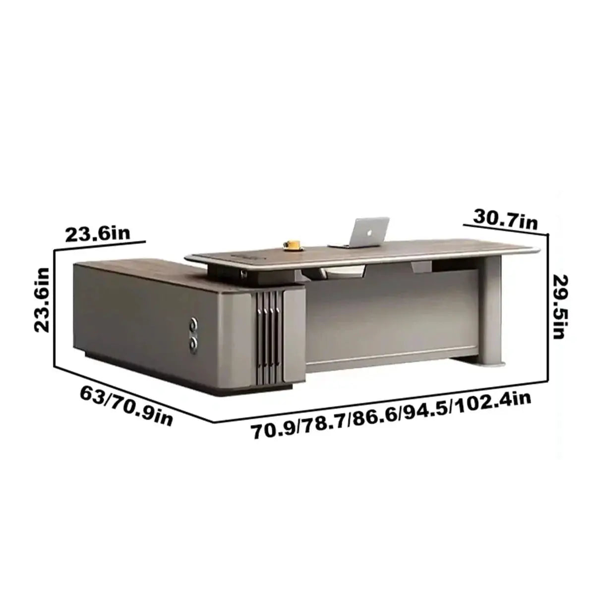 Teller · Modern L-Shaped Executive Desk by Arc Grove