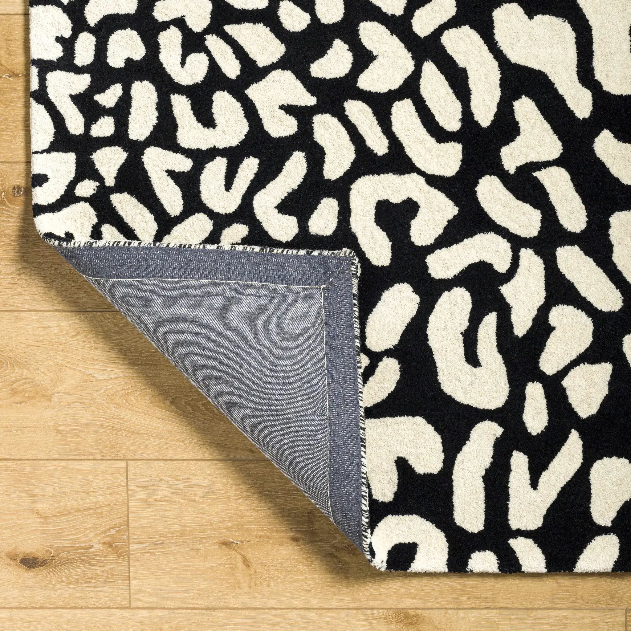 Akeem Leopard Print Area Rug - Clearance by Boutique Rugs
