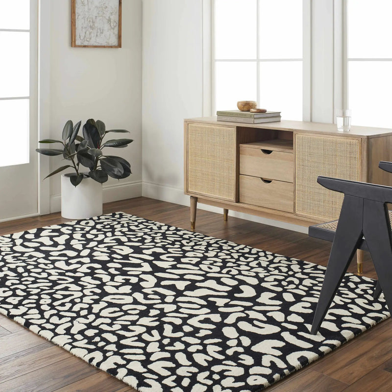 Akeem Leopard Print Area Rug - Clearance by Boutique Rugs