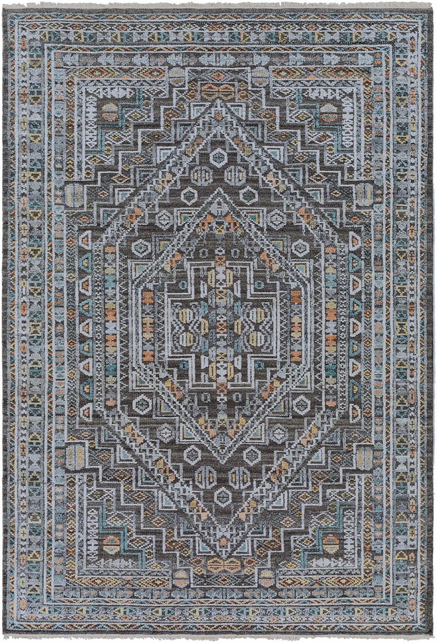 Akle Premium Hand Knotted Wool Area Rug - Clearance by Boutique Rugs