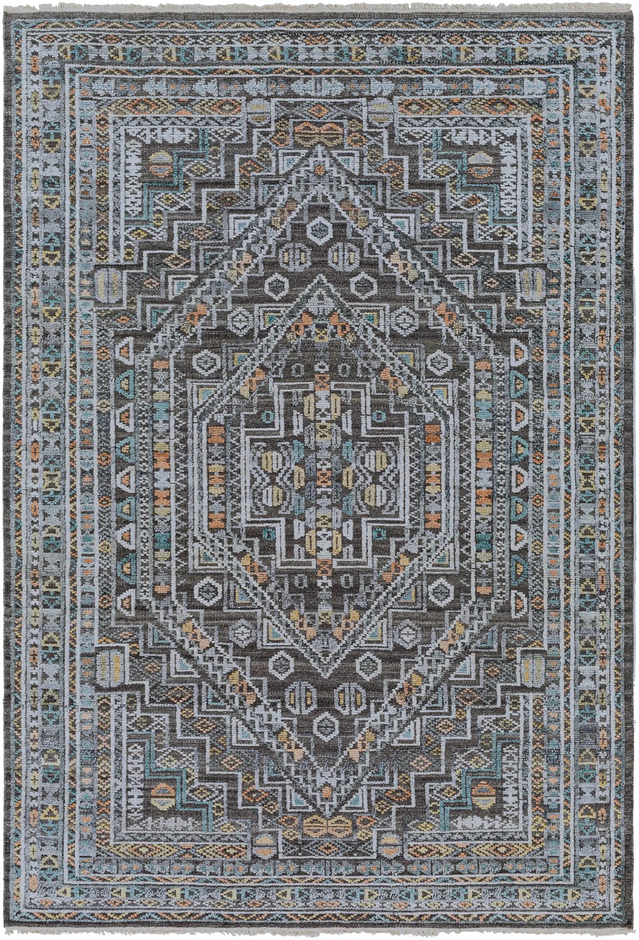Akle Premium Hand Knotted Wool Area Rug - Clearance by Boutique Rugs