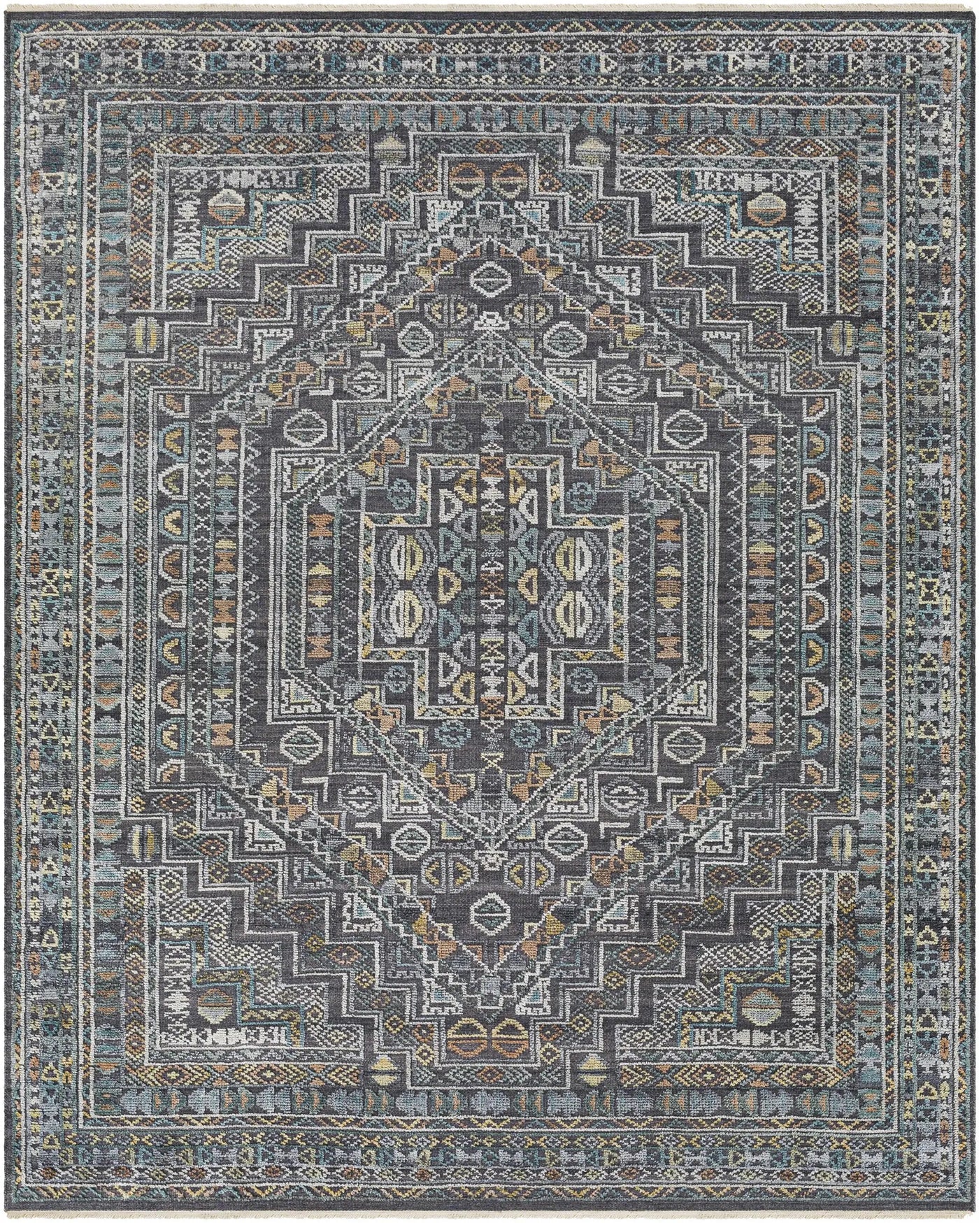 Akle Premium Hand Knotted Wool Area Rug - Clearance by Boutique Rugs