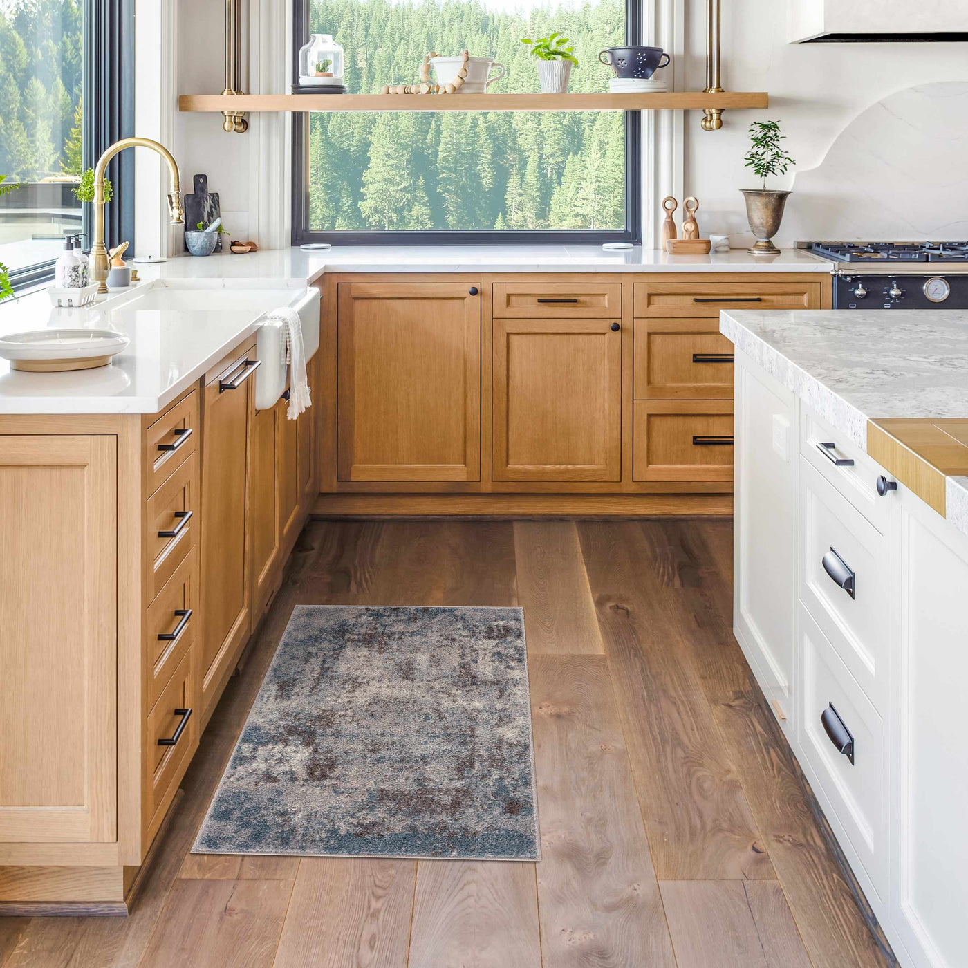 Netherfield Abstract Gray Rug by Boutique Rugs