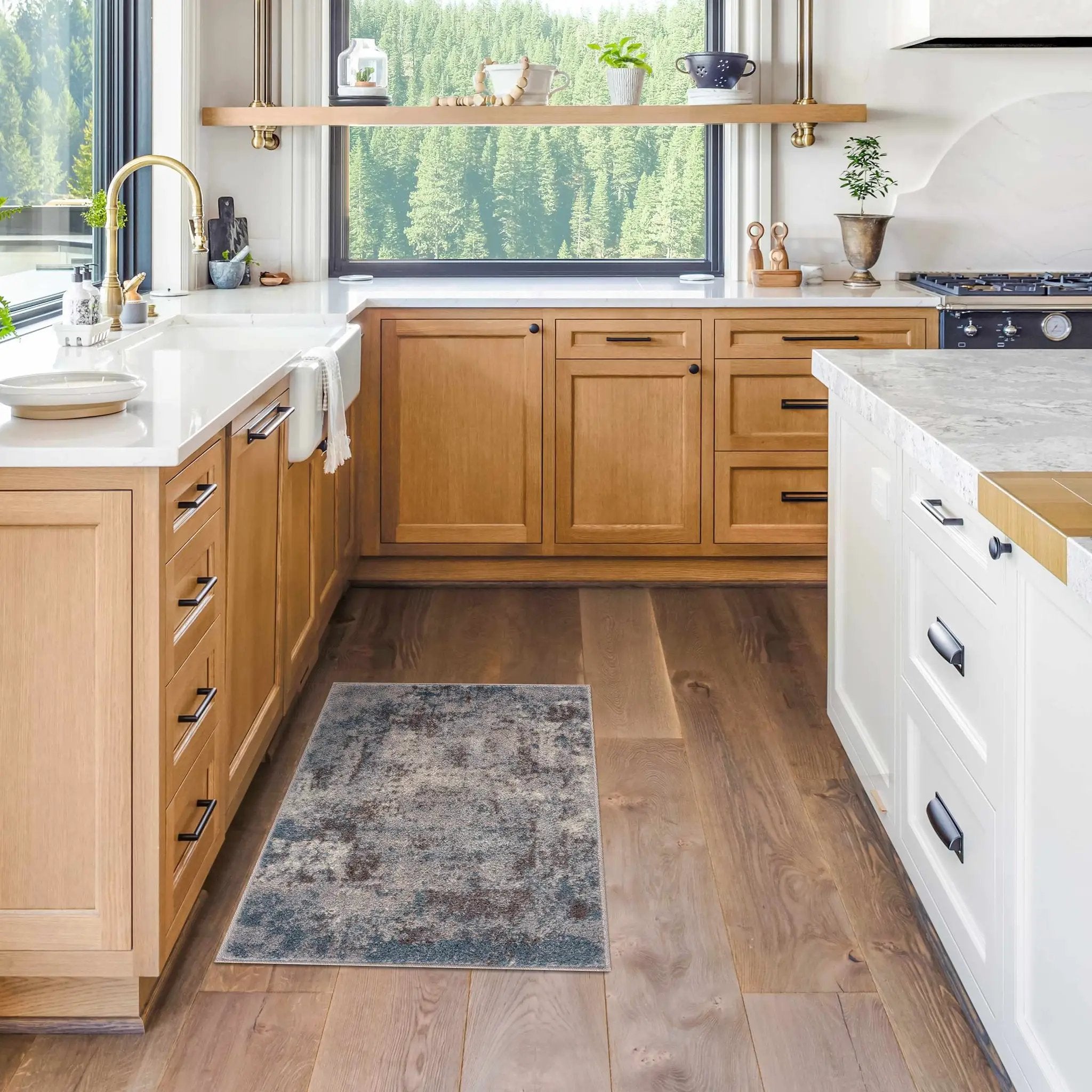 Netherfield Abstract Gray Rug by Boutique Rugs