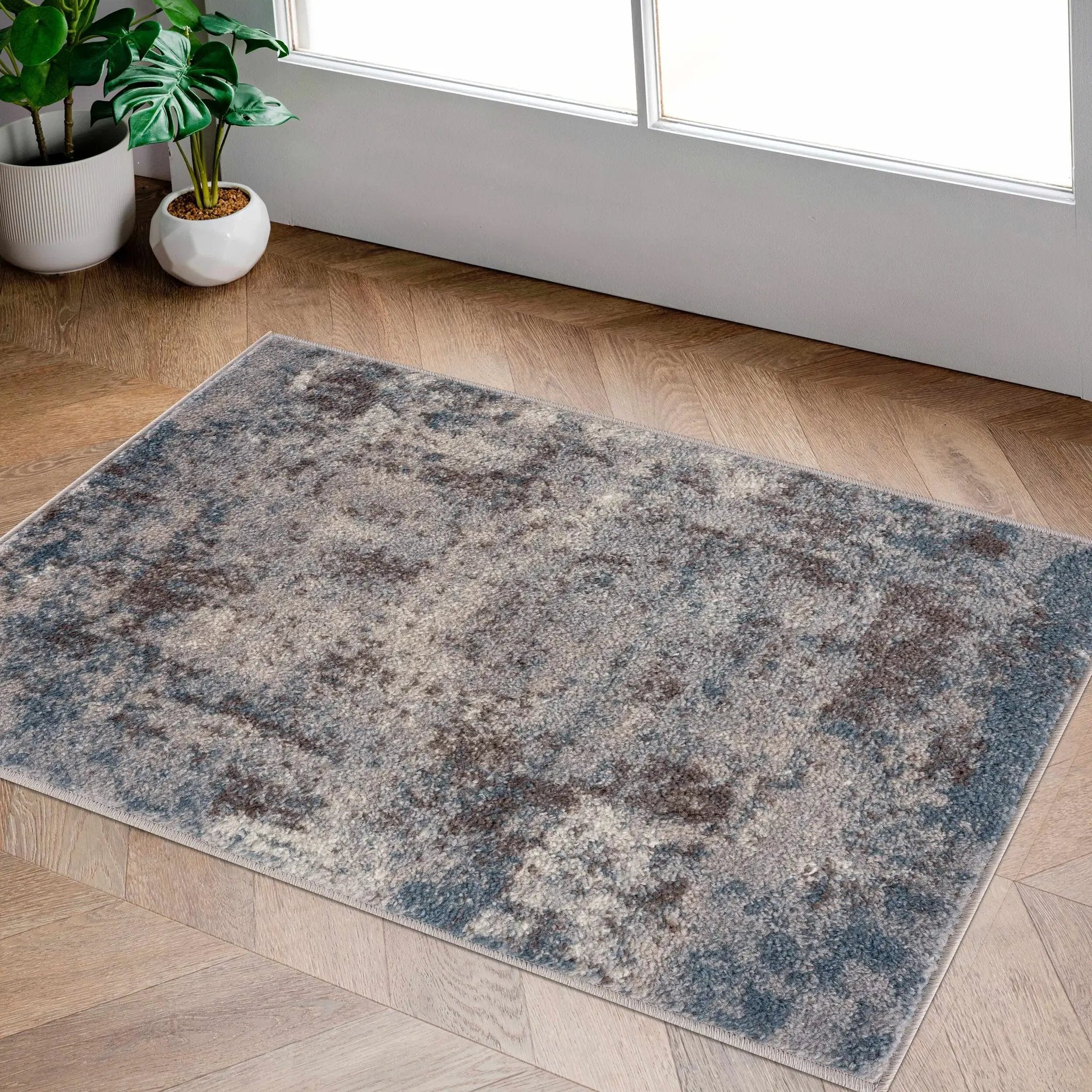 Netherfield Abstract Gray Rug by Boutique Rugs