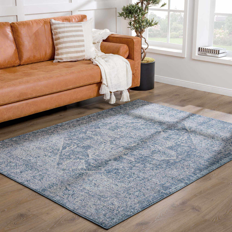 Peeta Blue Medallion Area Rug - Clearance by Boutique Rugs