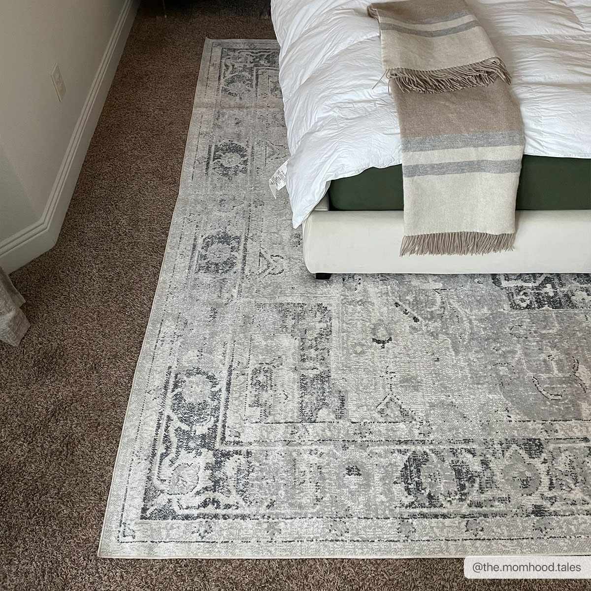 Akram Antrasit Flat Pile Washable Rug by Boutique Rugs