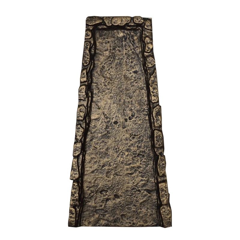 Bronze Stone Rock 24-in Cast Aluminum Downspout Gutter Splash Block by Sharicks