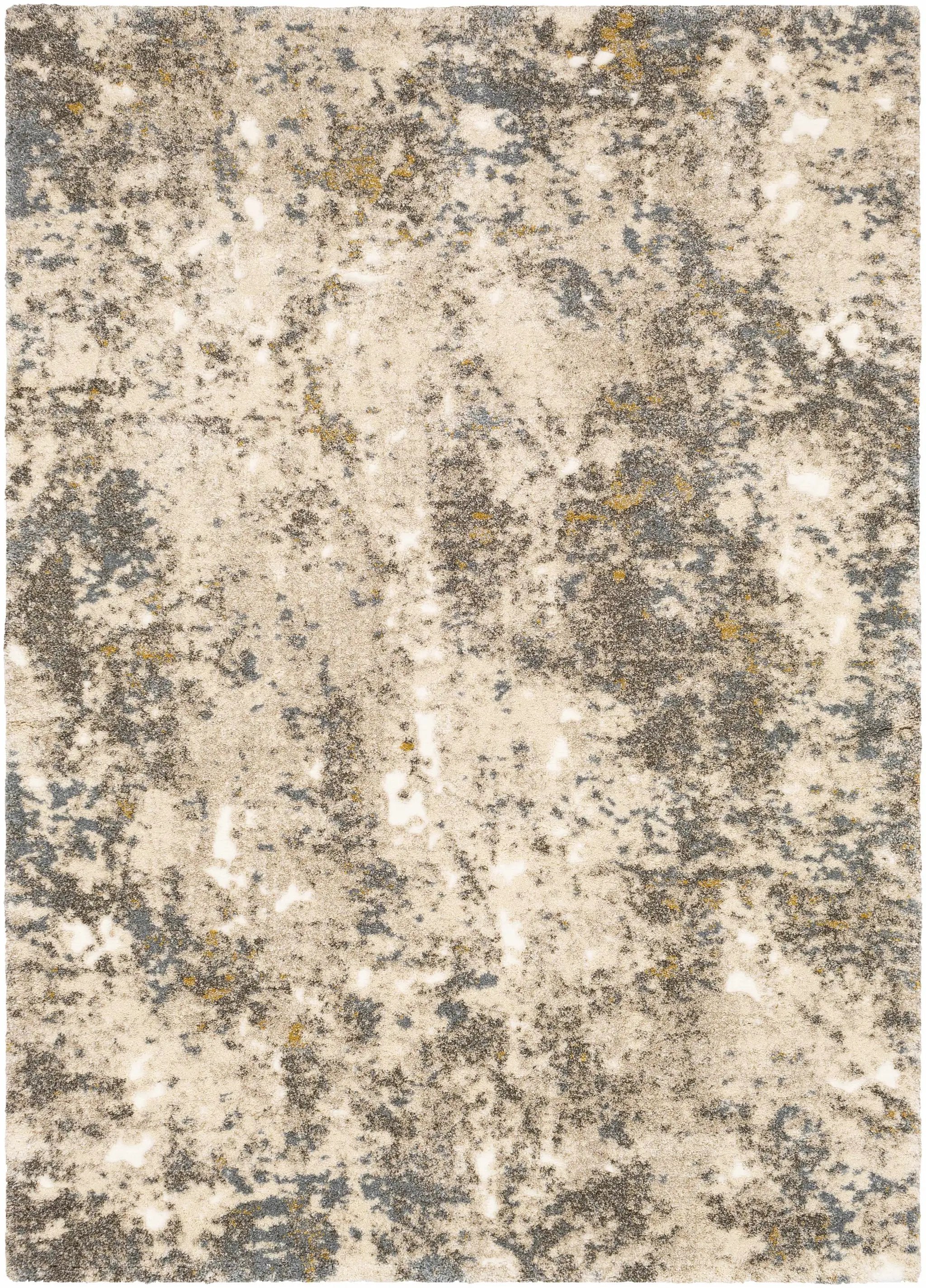 Alabaster Abstract Thick Luxe Rug by Boutique Rugs