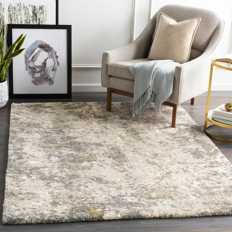 Alabaster Abstract Thick Luxe Rug by Boutique Rugs