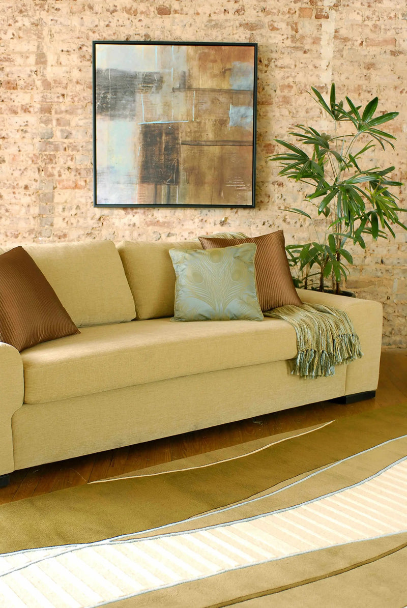 Alanreed Brown Premium Wool Area Rug - Clearance by Boutique Rugs