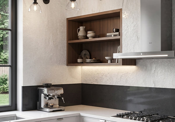 Albatre Blanc Polished Quartzite Slab Random room scene
