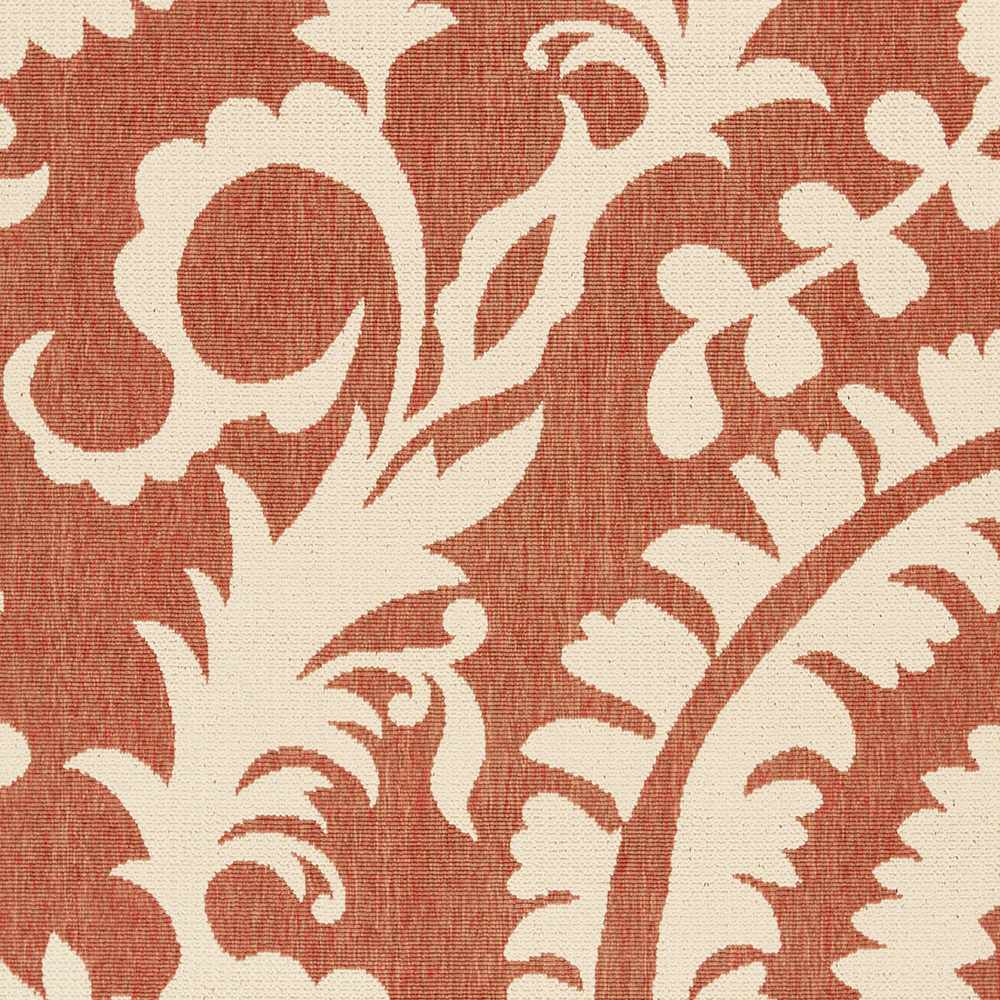 Alburnett Burnt Orange Floral Outdoor Rug - Clearance by Boutique Rugs