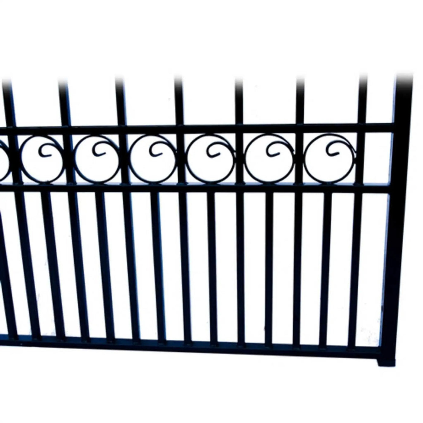 [12-18FT] Heavy-Duty Paris-Style Steel Premium Dual-Swing Driveway Gate (SAK97031) by SAKSBY WHOLESALE