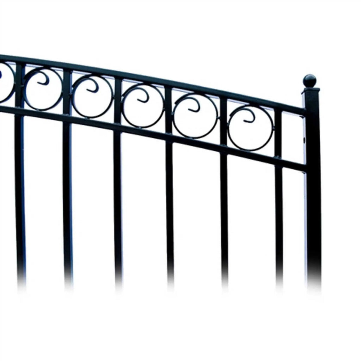 [12-18FT] Heavy-Duty Paris-Style Steel Premium Dual-Swing Driveway Gate (SAK97031) by SAKSBY WHOLESALE