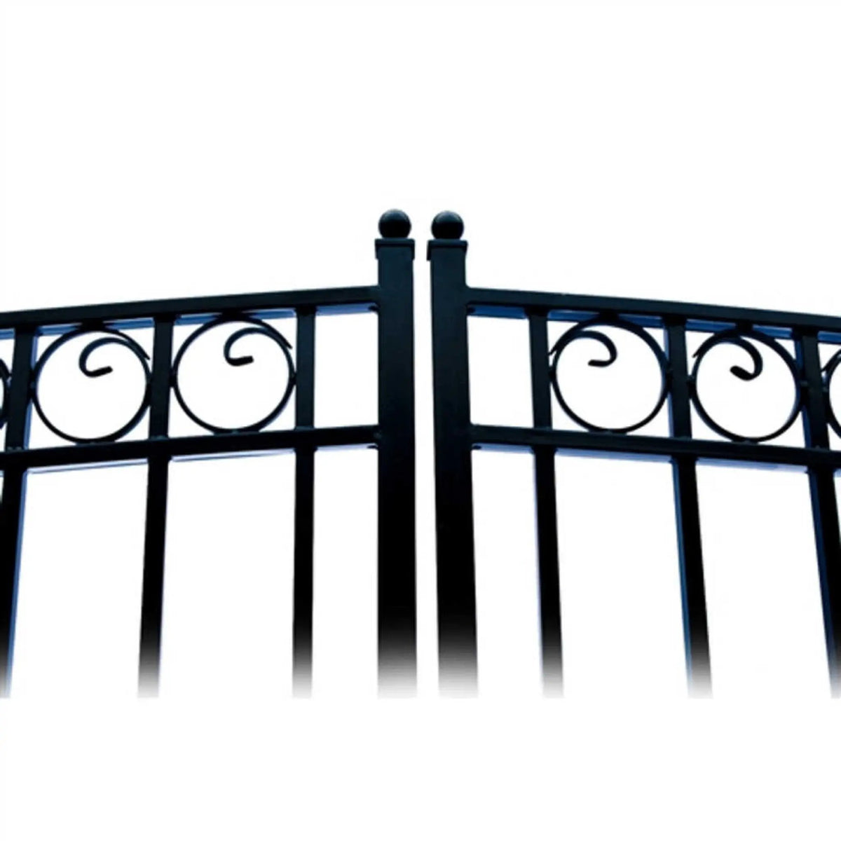 [12-18FT] Heavy-Duty Paris-Style Steel Premium Dual-Swing Driveway Gate (SAK97031) by SAKSBY WHOLESALE