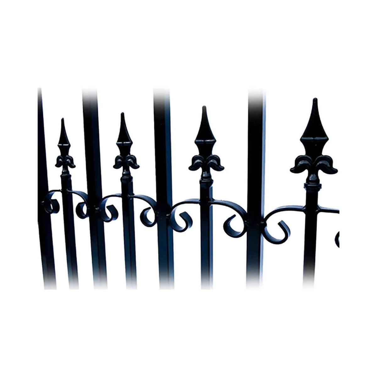 [12-18FT] Heavy-Duty Venice-Style Steel Dual-Swing Driveway Gate (SAK68025) by SAKSBY WHOLESALE