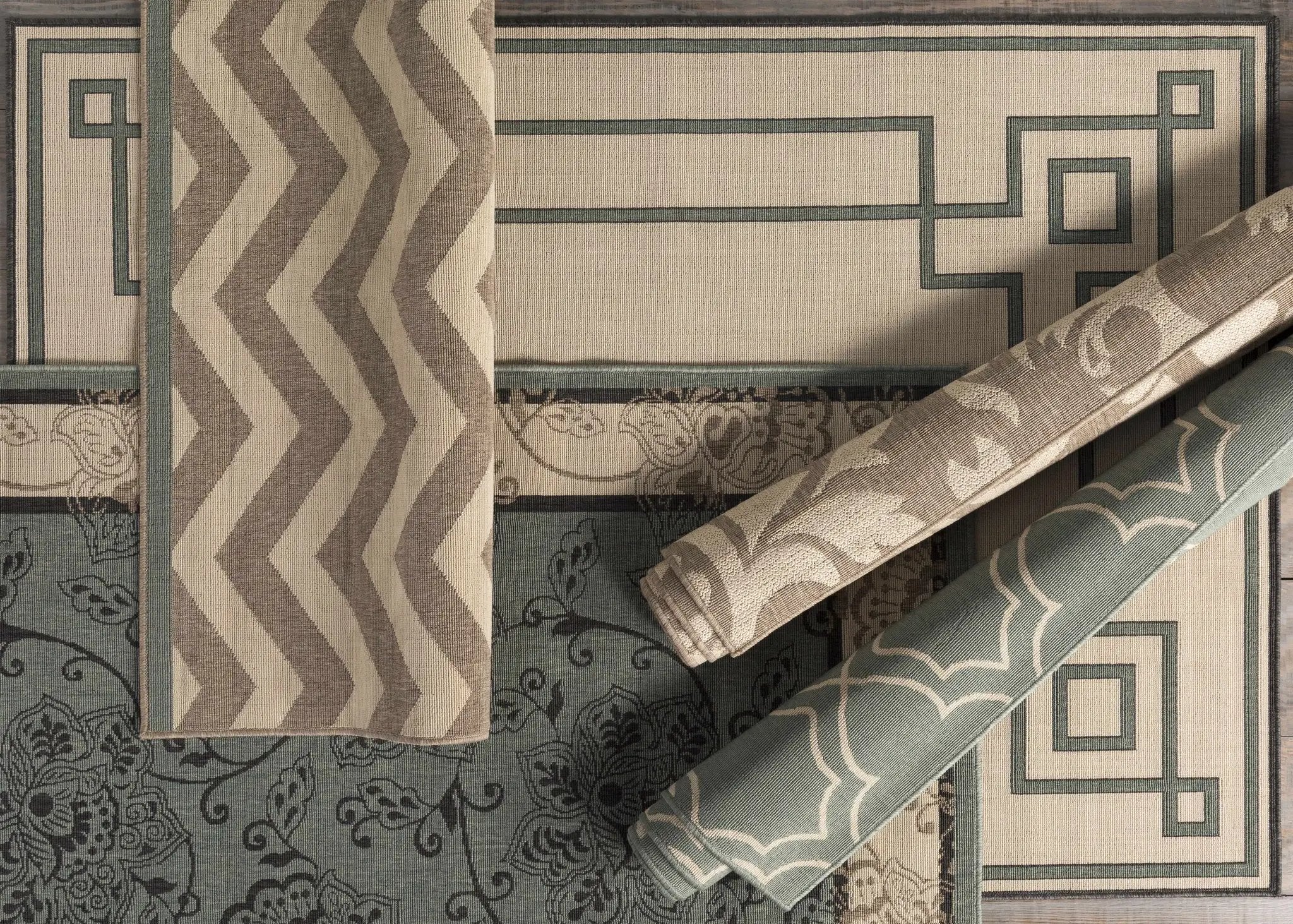 Collegeport Outdoor Area Rug - Clearance by Boutique Rugs