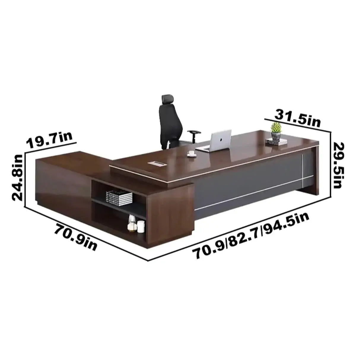 Altona · Modern L-Shaped Executive Desk by Arc Grove