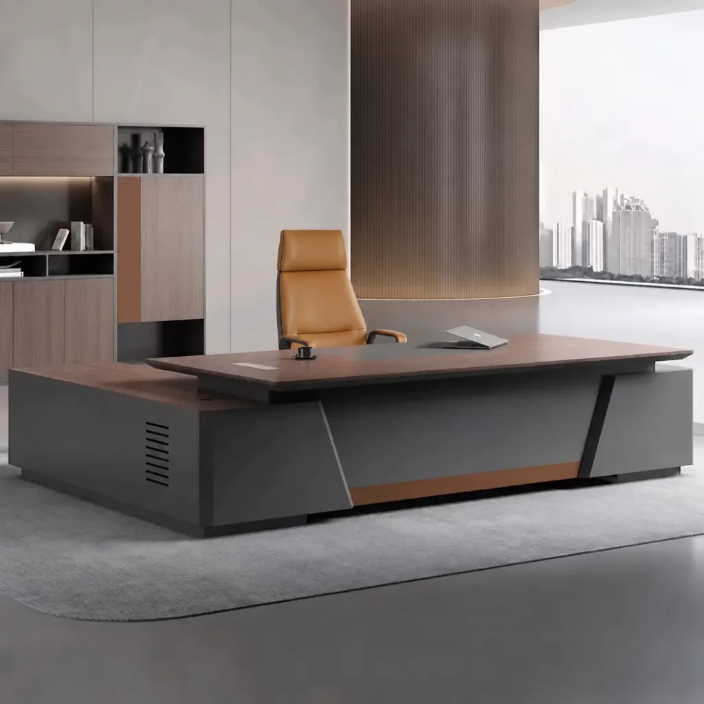 Alford · Modern L-Shaped Executive Desk, photo 2 of 14