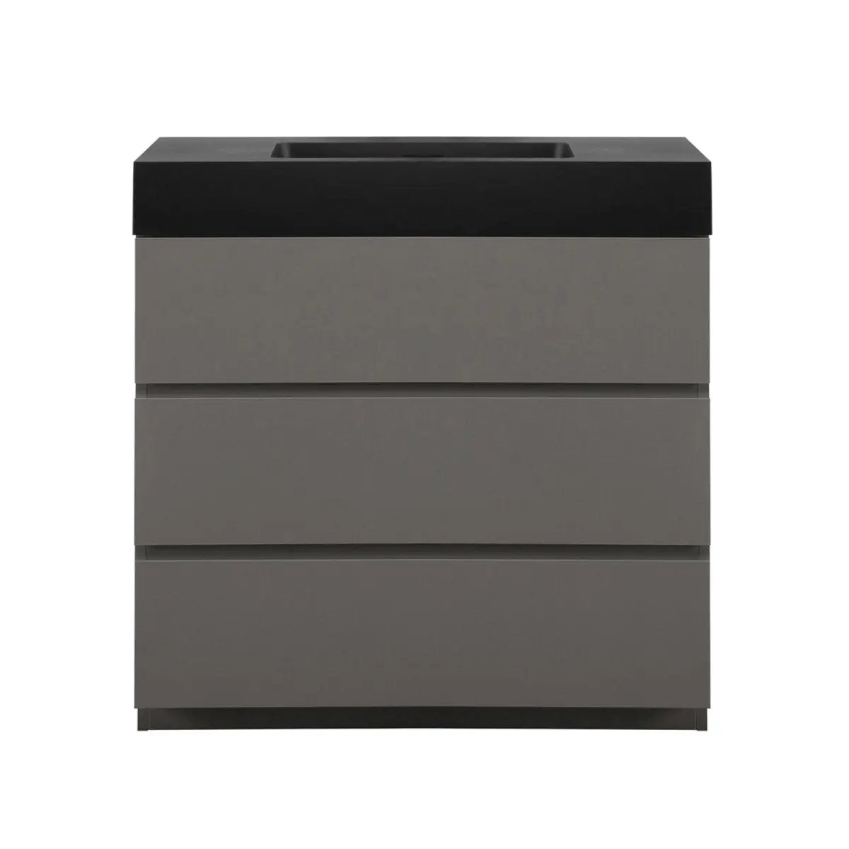 Nuvia 36-Inch Premium Modern Freestanding One-Piece Bathroom Vanity Set Without Drain And Faucet (SAK71364) by SAKSBY WHOLESALE