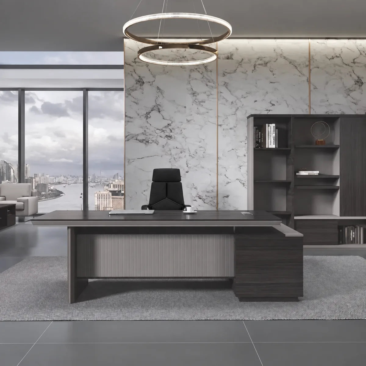 Allard · Modern L-Shaped Executive Desk, photo 4 of 8