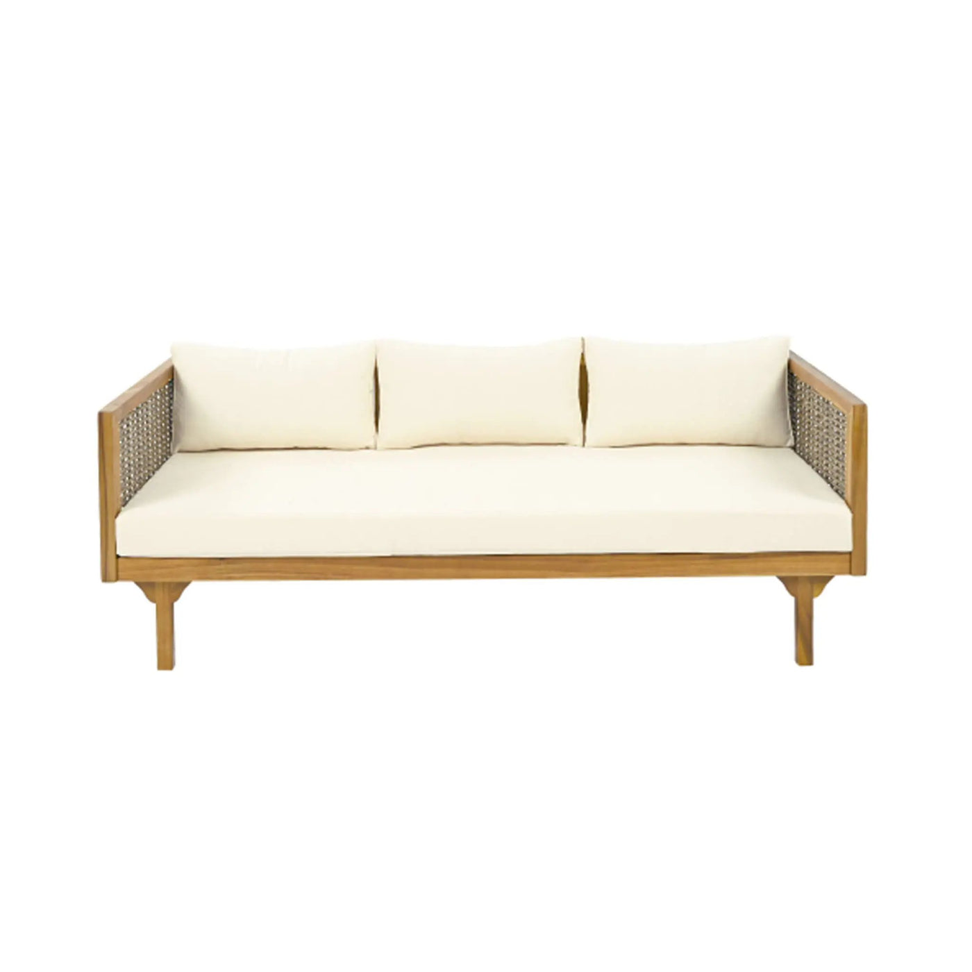3-Seater Acacia Wood Daybed Sofa With Water-Resistant Cushions (SAK65773) by SAKSBY WHOLESALE
