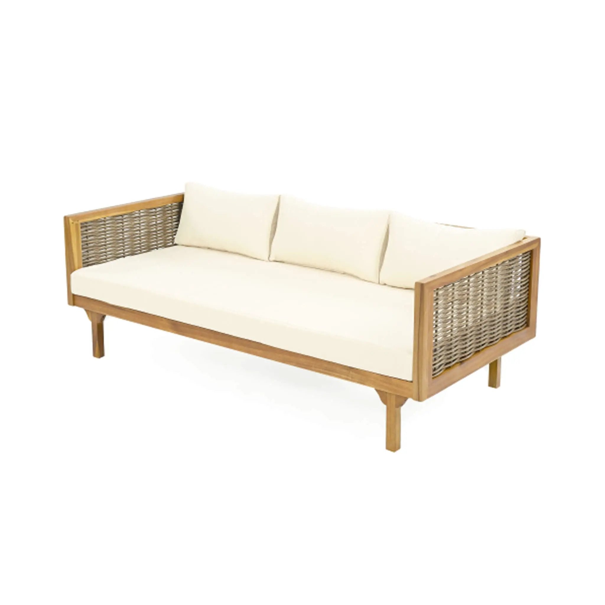 Alora 3-Seater Acacia Wood Daybed Sofa With Water-Resistant Cushions (SAK65773) by SAKSBY WHOLESALE