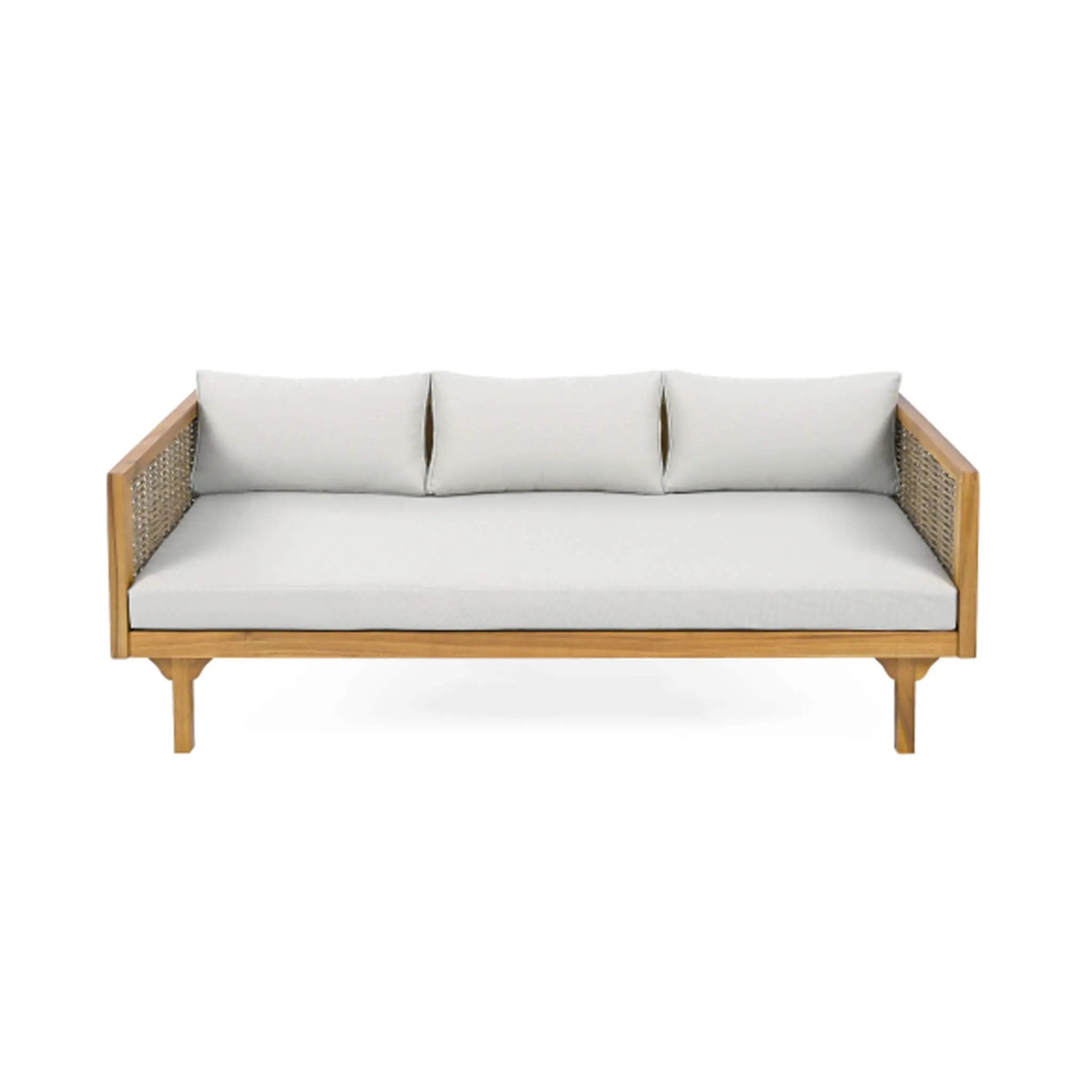 Alora 3-Seater Acacia Wood Daybed Sofa With Water-Resistant Cushions (SAK65773) by SAKSBY WHOLESALE