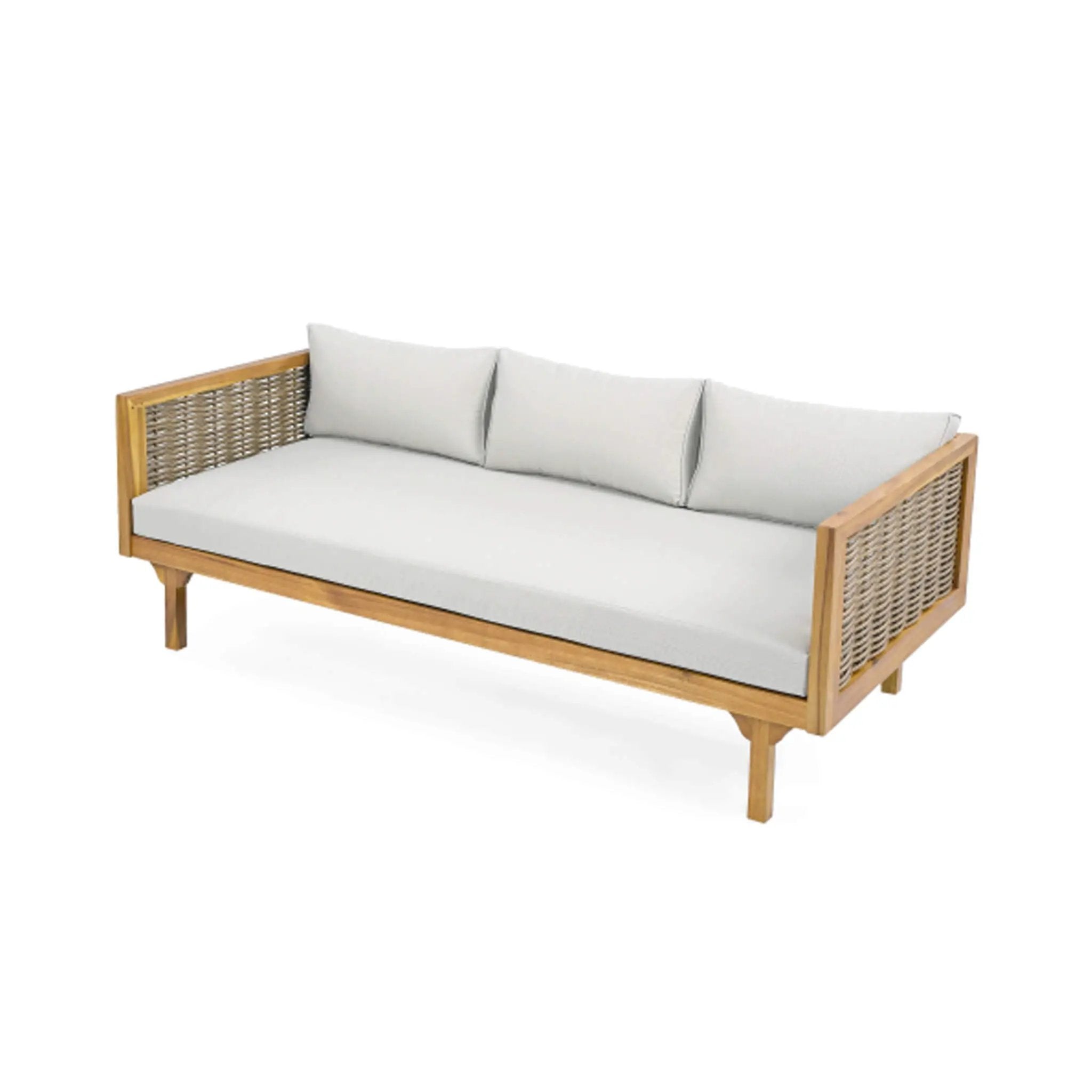 Alora 3-Seater Acacia Wood Daybed Sofa With Water-Resistant Cushions (SAK65773) by SAKSBY WHOLESALE