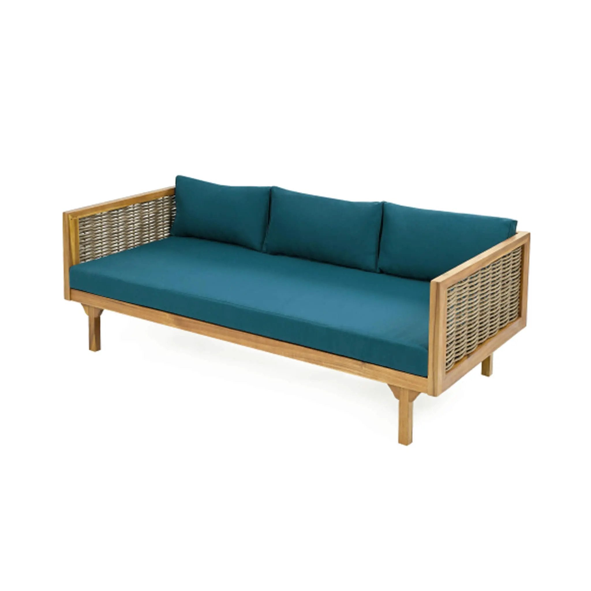 Alora 3-Seater Acacia Wood Daybed Sofa With Water-Resistant Cushions (SAK65773) by SAKSBY WHOLESALE