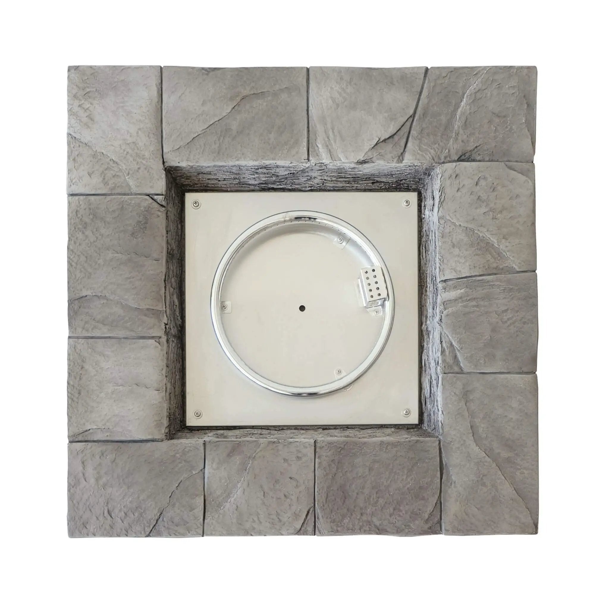 Alora 30-Inch Modern Outdoor 40K BTU Steel Frame Propane Fire Table With Lava Rocks (SAK12756) by SAKSBY WHOLESALE
