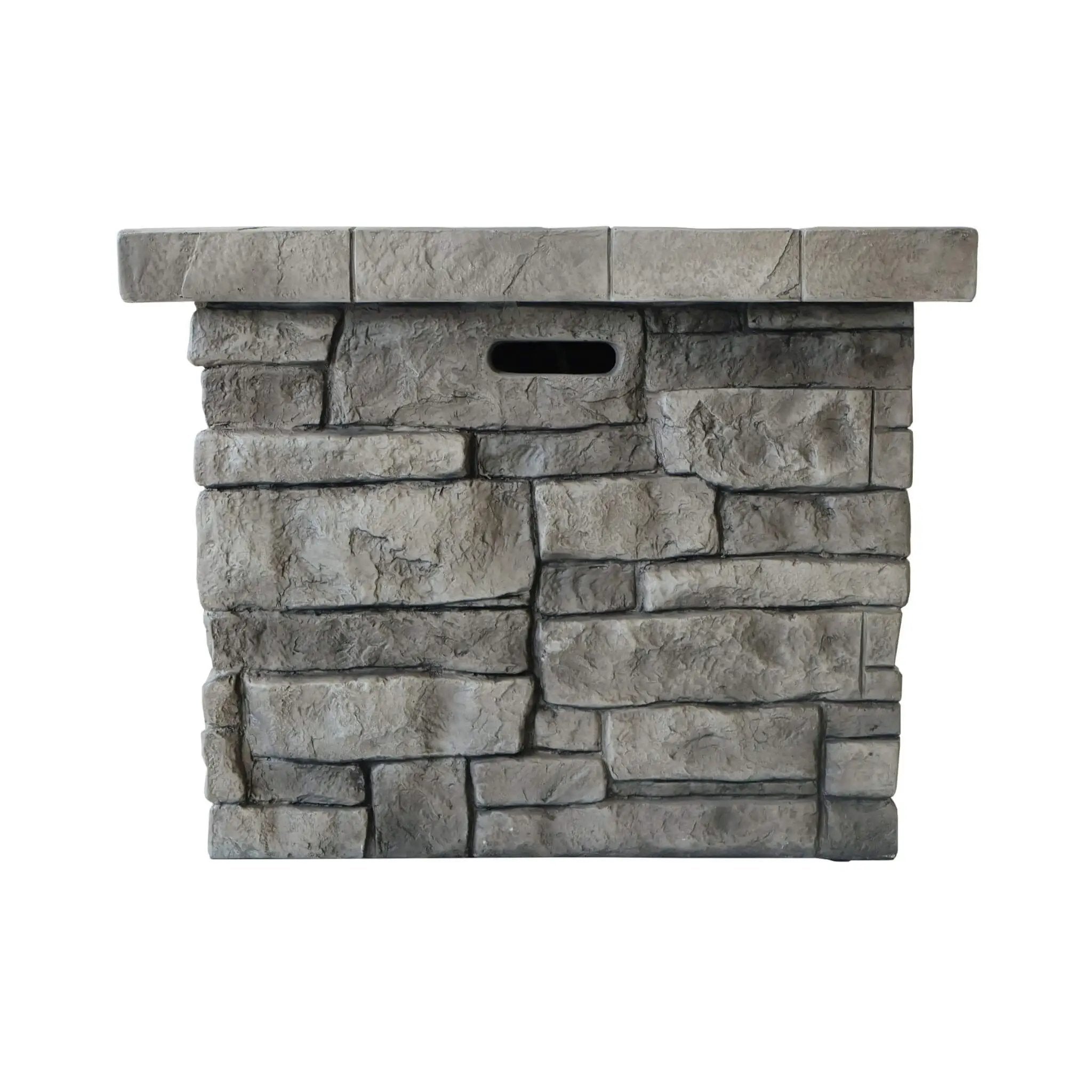 Alora 30-Inch Modern Outdoor 40K BTU Steel Frame Propane Fire Table With Lava Rocks (SAK12756) by SAKSBY WHOLESALE