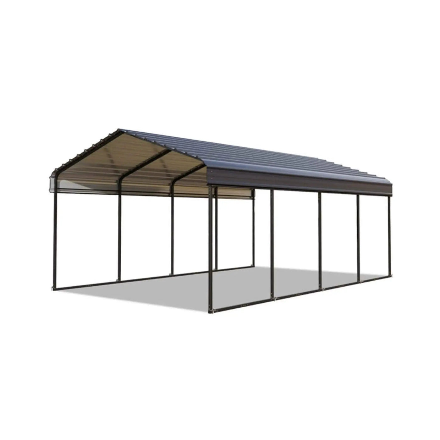 [12X25FT] Alora Heavy-Duty Extra-Large Multi Vehicle Carport Kit With Galvanized Steel Roof (SAK37514) by SAKSBY WHOLESALE