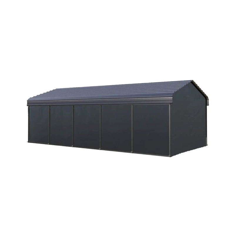 [12X25FT] Alora Heavy-Duty Extra-Large Multi Vehicle Carport Kit With Galvanized Steel Roof (SAK37514) by SAKSBY WHOLESALE