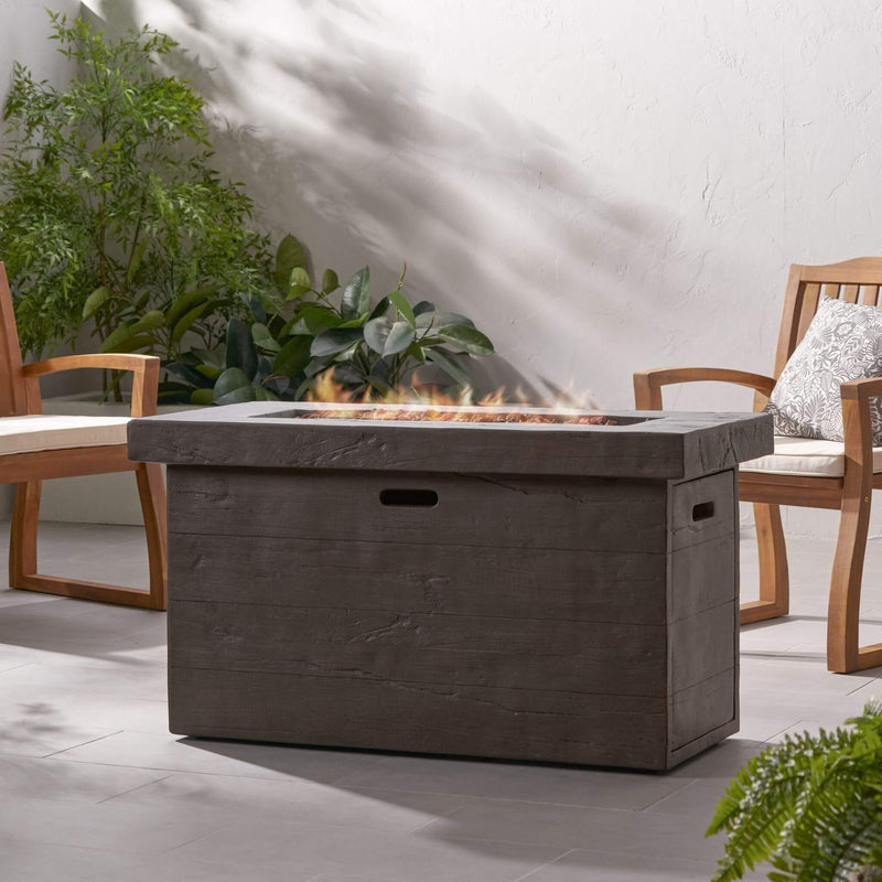 Alora Luxury 45-Inch 50K BTU Rectangular MGO LP Fire Pit (SAK63874) by SAKSBY WHOLESALE
