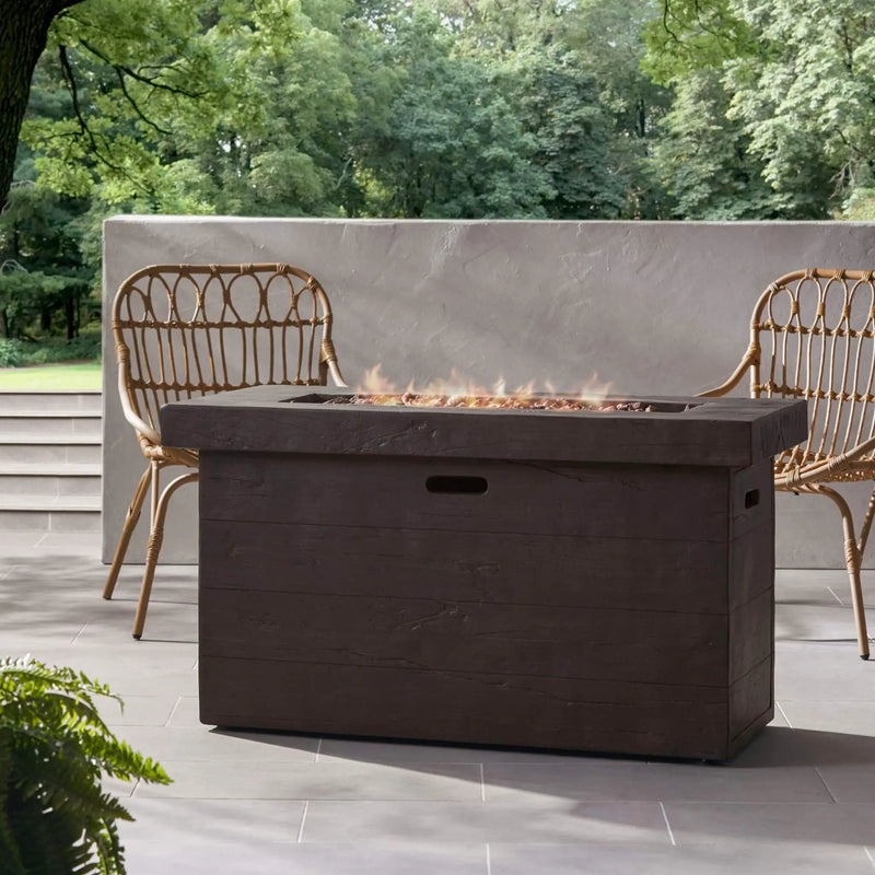 Alora Luxury 45-Inch 50K BTU Rectangular MGO LP Fire Pit (SAK63874) by SAKSBY WHOLESALE