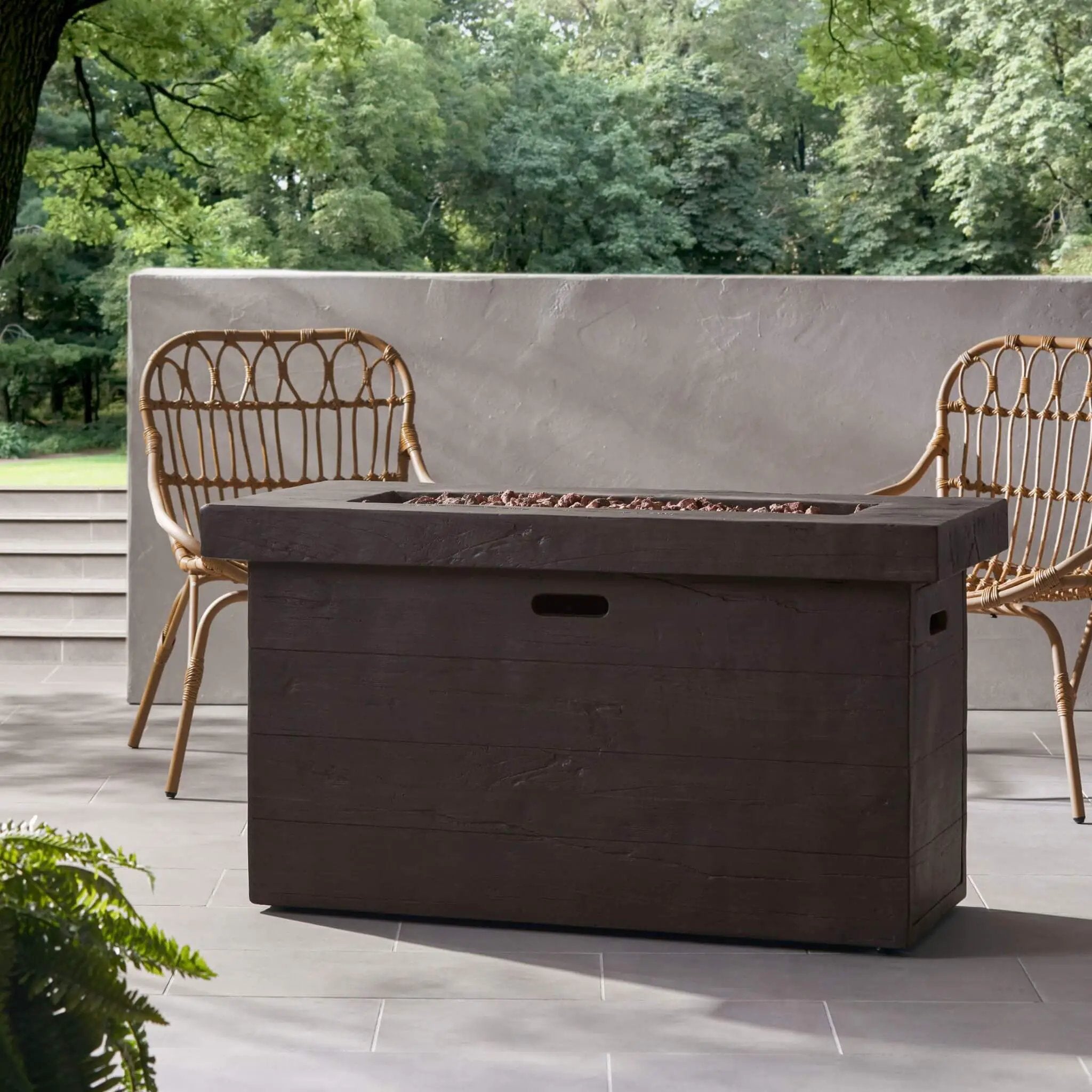 Alora Luxury 45-Inch 50K BTU Rectangular MGO LP Fire Pit (SAK63874) by SAKSBY WHOLESALE